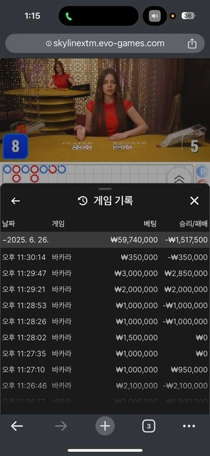 쌩실벳 본전치기 했는데 양방 드립 치고 환전 막음
