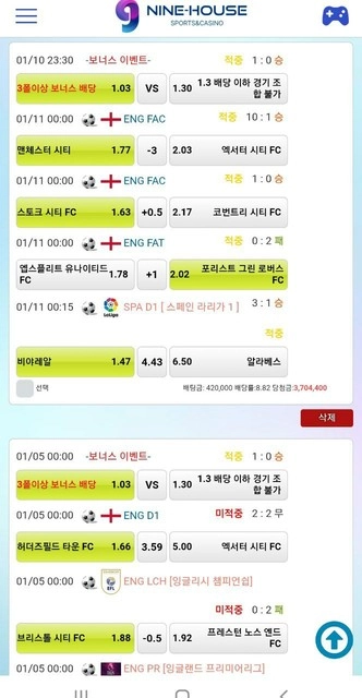 나인하우스 하라던 대로 배팅했는데 적중 나오니까 말 바뀜