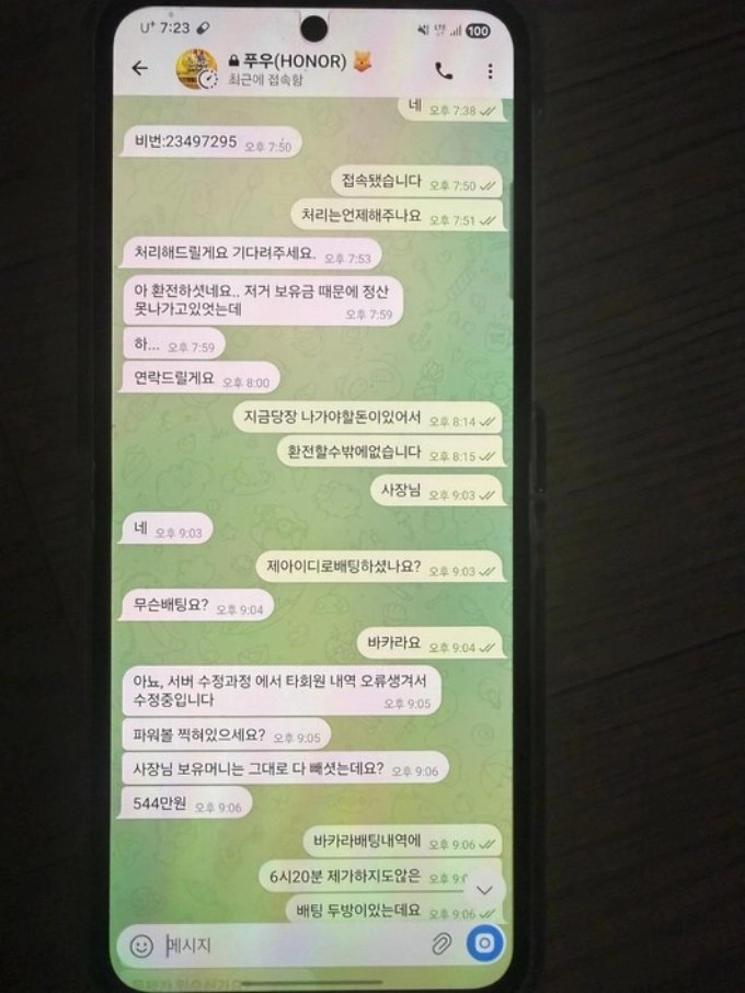 아너 남의 돈으로 바카라 돌리는 미친 사이트입니다